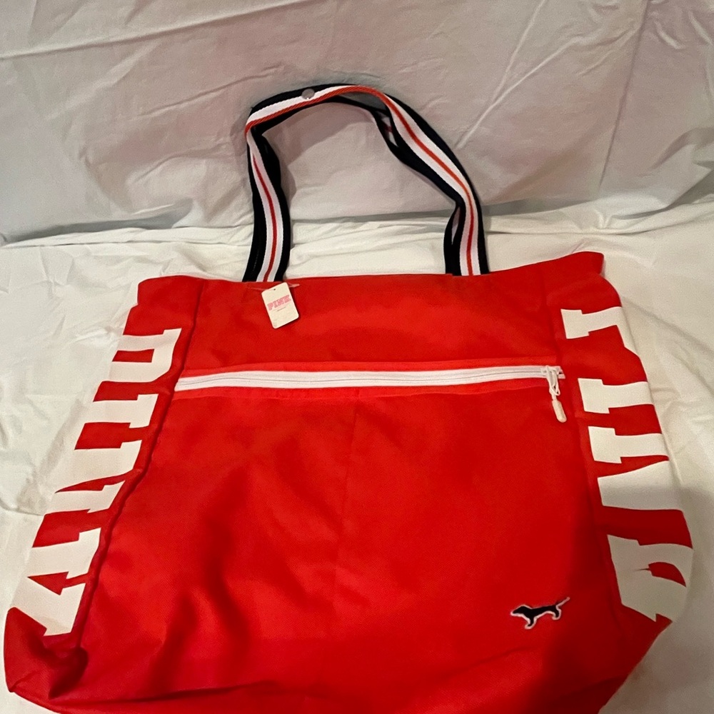 PINK Victoria's Secret Red Tote Bag